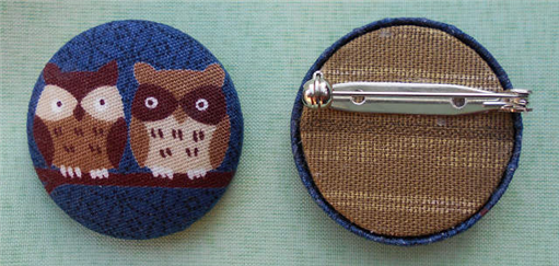 ふくろうブローチ♡