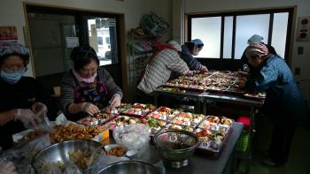一人暮らし弁当配布②