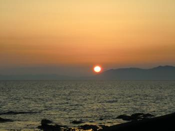 夕日