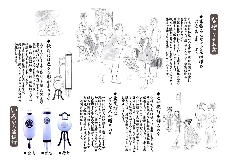 お盆と盆提灯のいろいろ