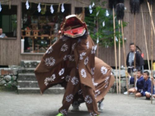 福連木村祭り　おくだり　獅子舞