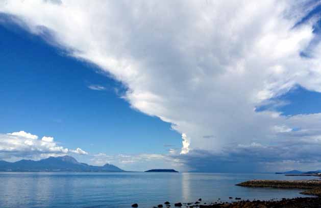 Clouds over Ariake sea