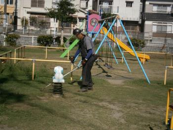 中央公園草刈り作業