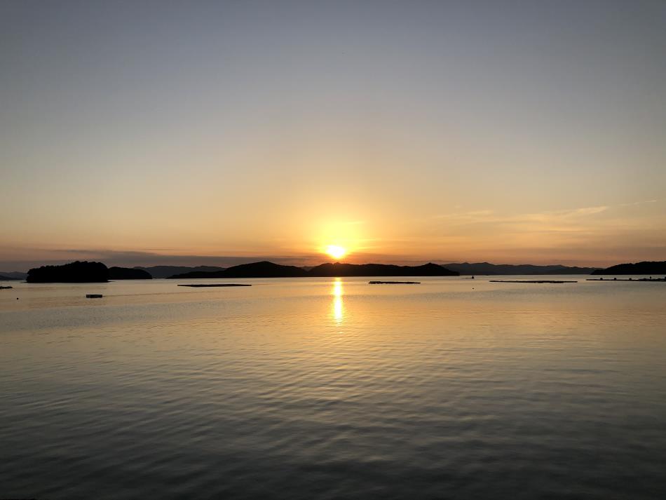 御所浦の夕日