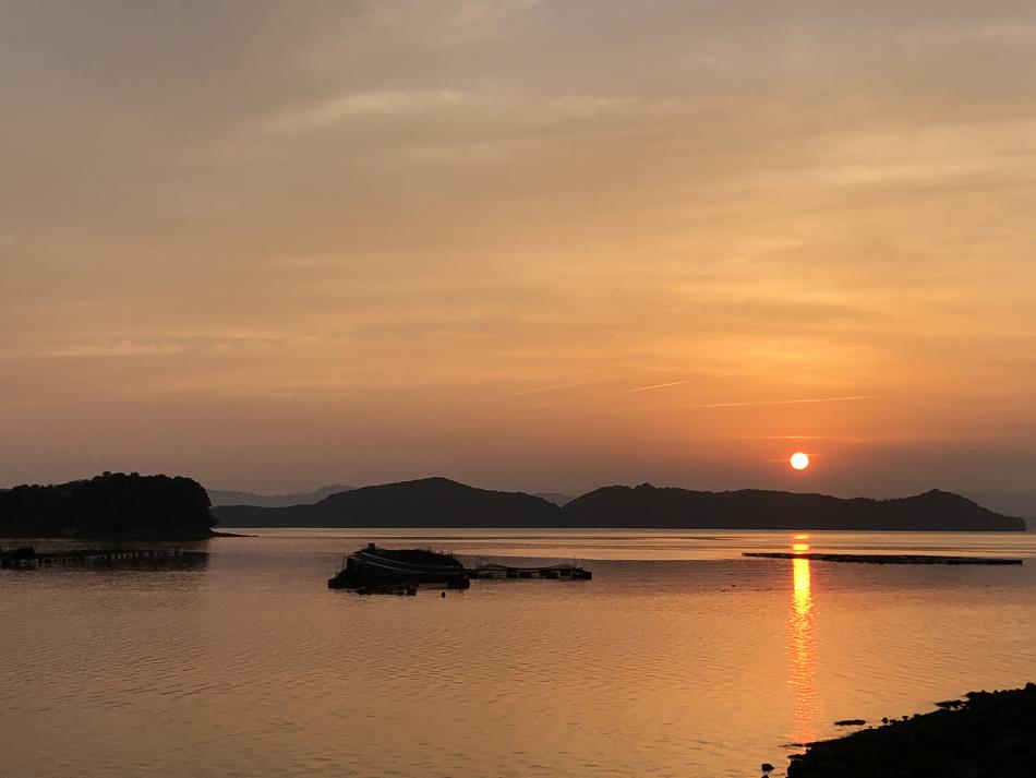 夕日
