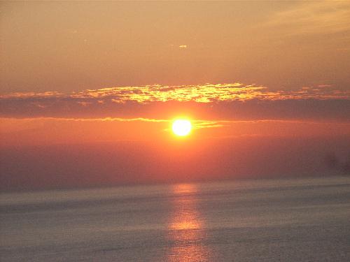 １１月１日の夕日