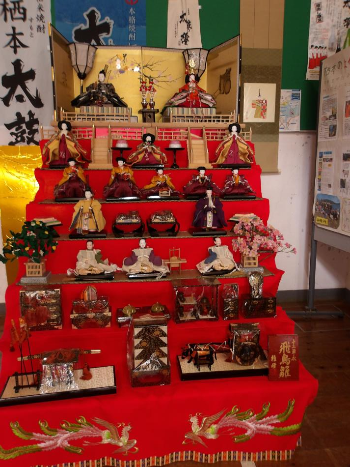 2026年3月雛段飾り展示しました