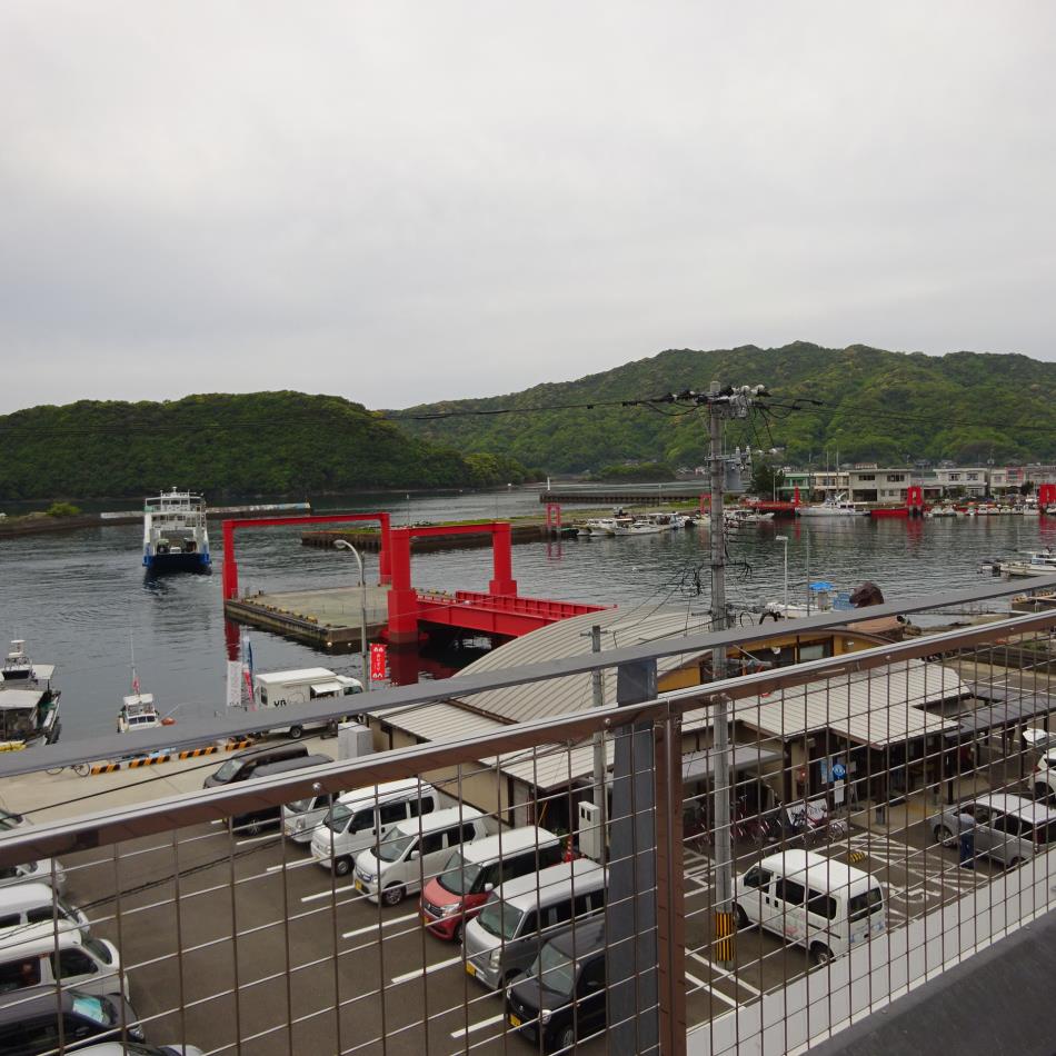 恐竜の島博物館のテラスから