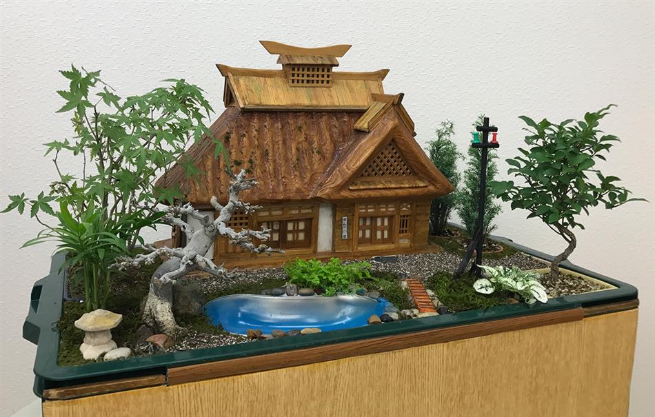 ハンドメイド古民家ジオラマ ハンドメイド古民家ジオラマ