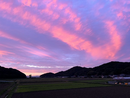 10月の夕焼け