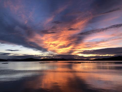 御所浦の夕日⑦