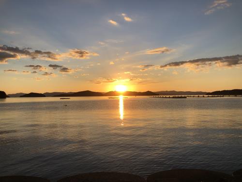 御所浦の夕日⑦