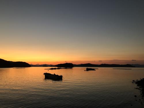 御所浦の夕日⑦