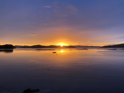 御所浦の夕日⑦