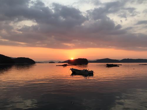 御所浦の夕日⑦