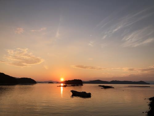 御所浦の夕日⑦