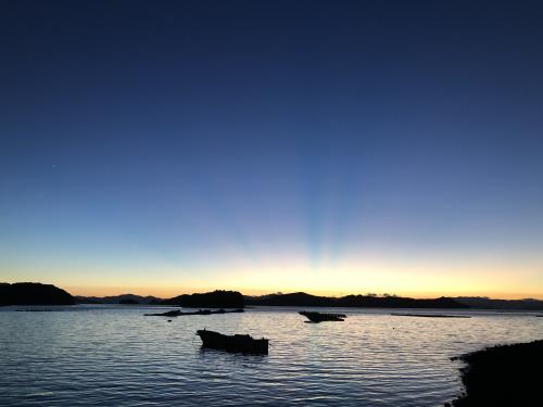 御所浦の夕日⑦