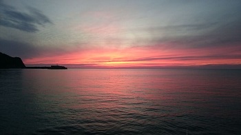夕日