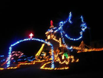 ライトアップ　大江天主堂