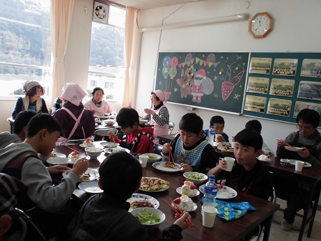 親子料理試食