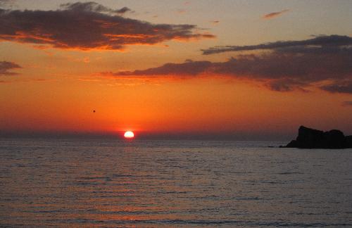 白鶴浜８月３日（夕日０３）