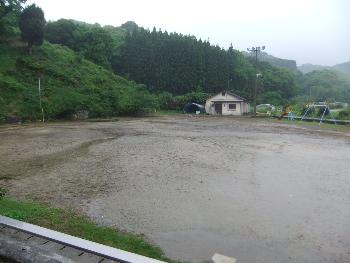 朝からの雨