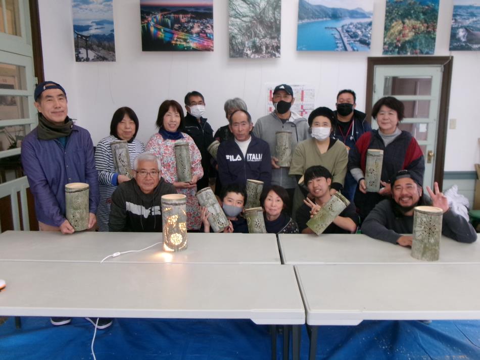 「竹灯籠」制作体験！