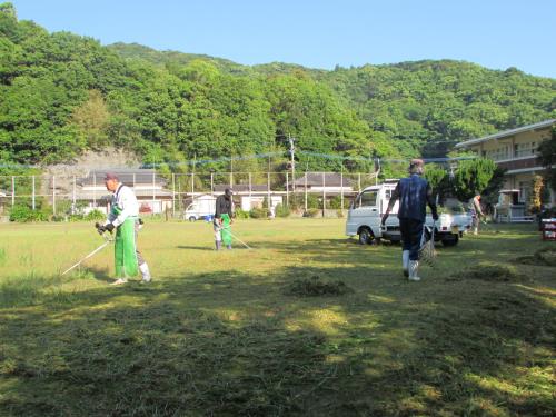 スポーツ大会前のクリーン作戦