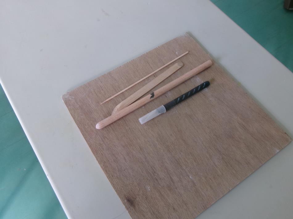 土人形制作体験講座の準備です(*^-^*)🌺