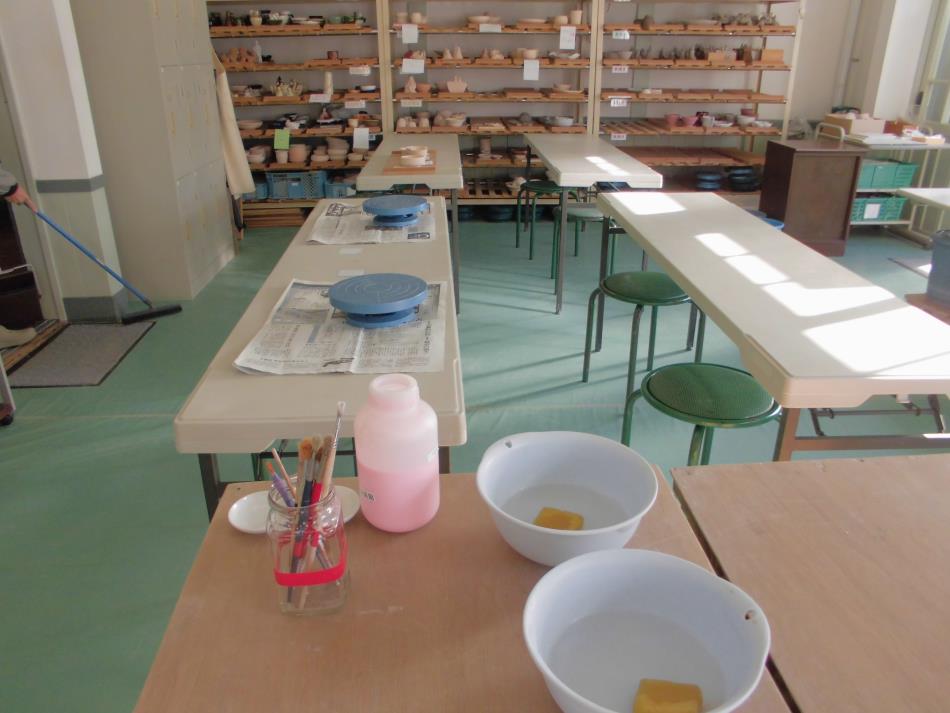 絵付け体験準備です!(^^)!