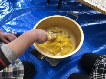 島あじ準備