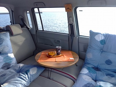 ピクニックカーで、お茶を楽しむ！カーピクニック　車中カフェ 