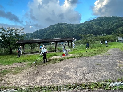 クリーン作戦・入江公園の草払い＊2024/7/21