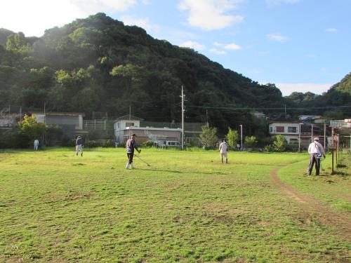 スポーツ大会前のクリーン作戦