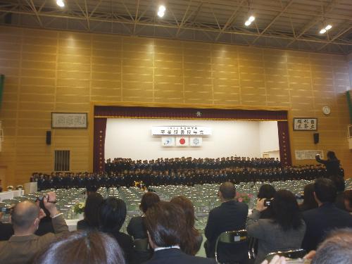 本渡中学校卒業式