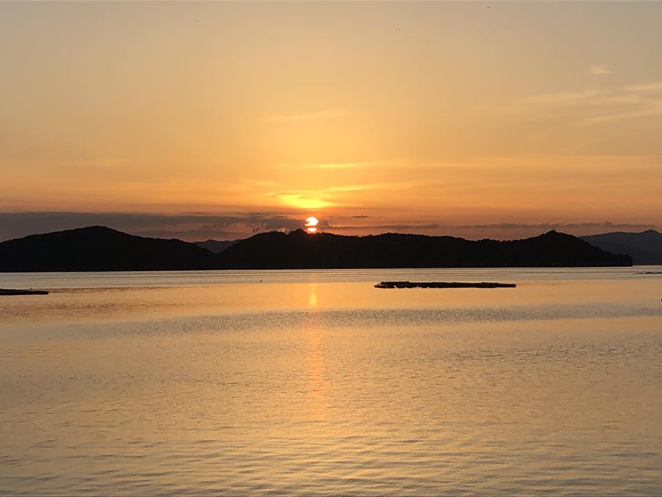 御所浦の夕日
