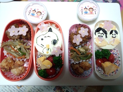 過去のキャラ弁　