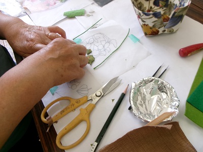 「天草押し絵講座」開催中