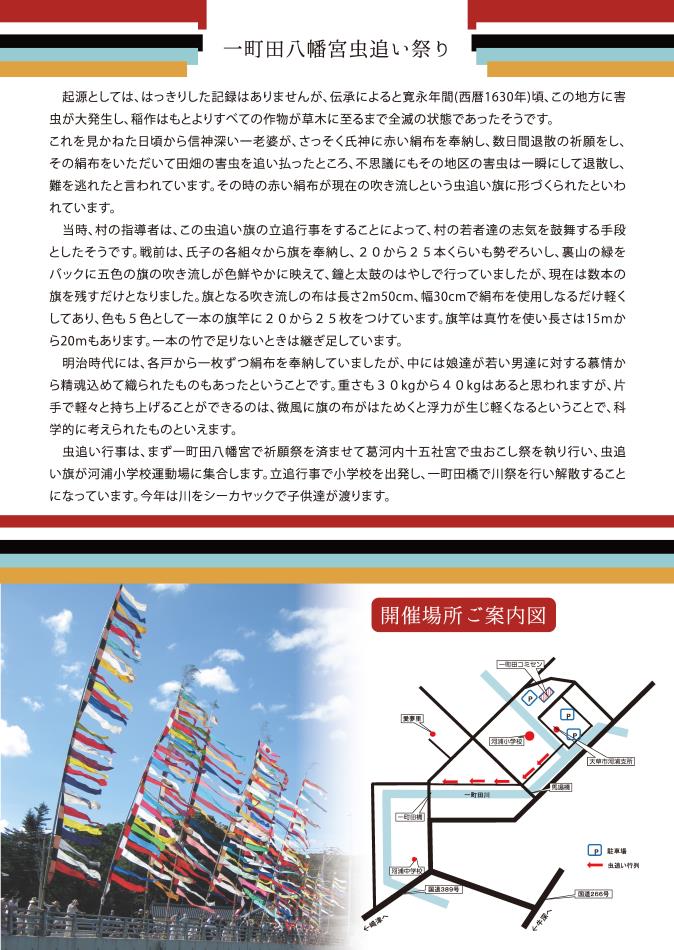 虫追い祭りチラシ裏面