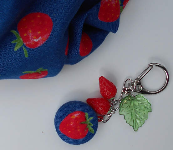 イチゴのキーホルダーイチゴ♡