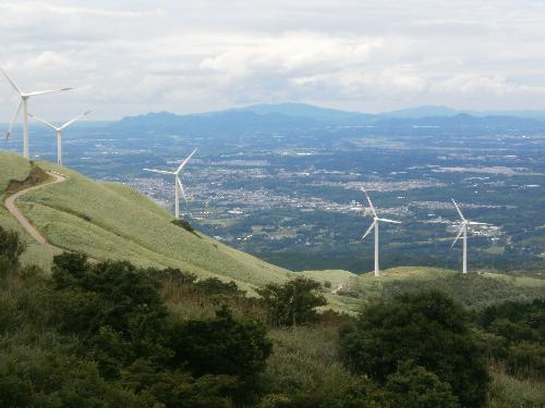俵山展望台より　風力発電