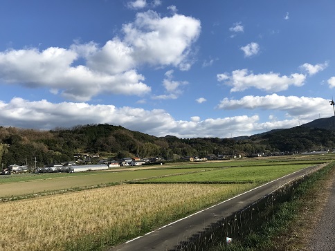 １月の下津浦の空