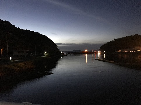 下津浦橋からの夕暮れ