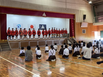 10 23 中学生の発表 日記 栖本かっぱ王国