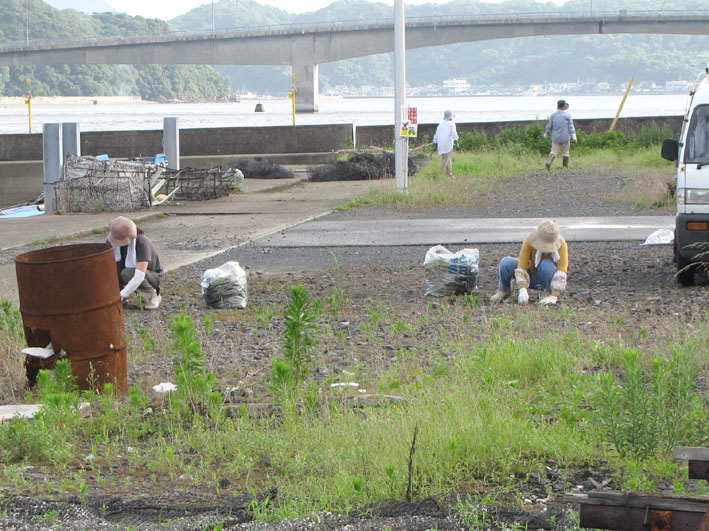 州の田清掃中