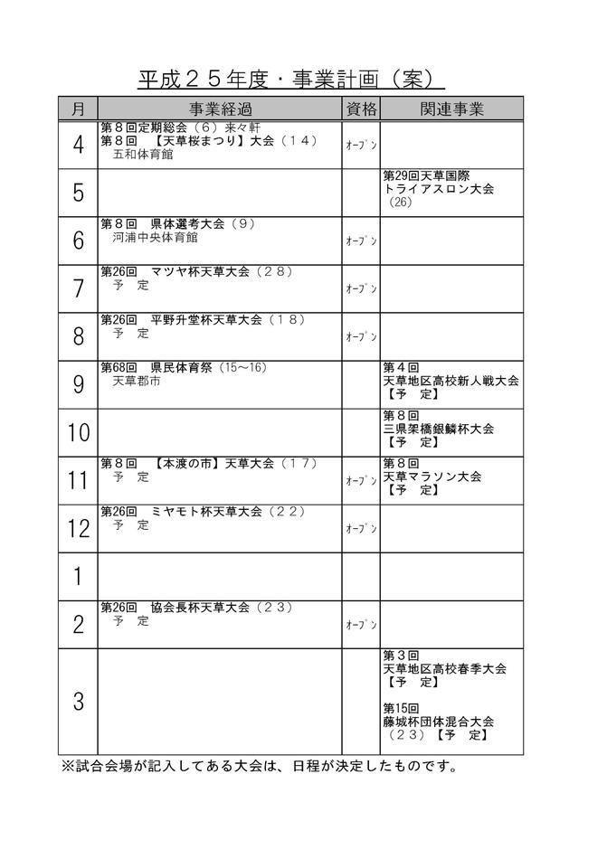 H25事業計画