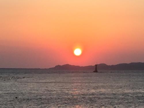 夕陽 通詞島