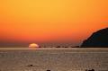 黒石海岸の美しい夕陽！
