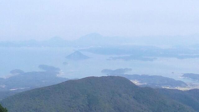 老岳山頂からの眺望（松島方面）