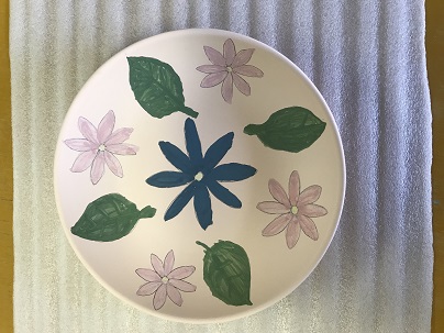 花の皿